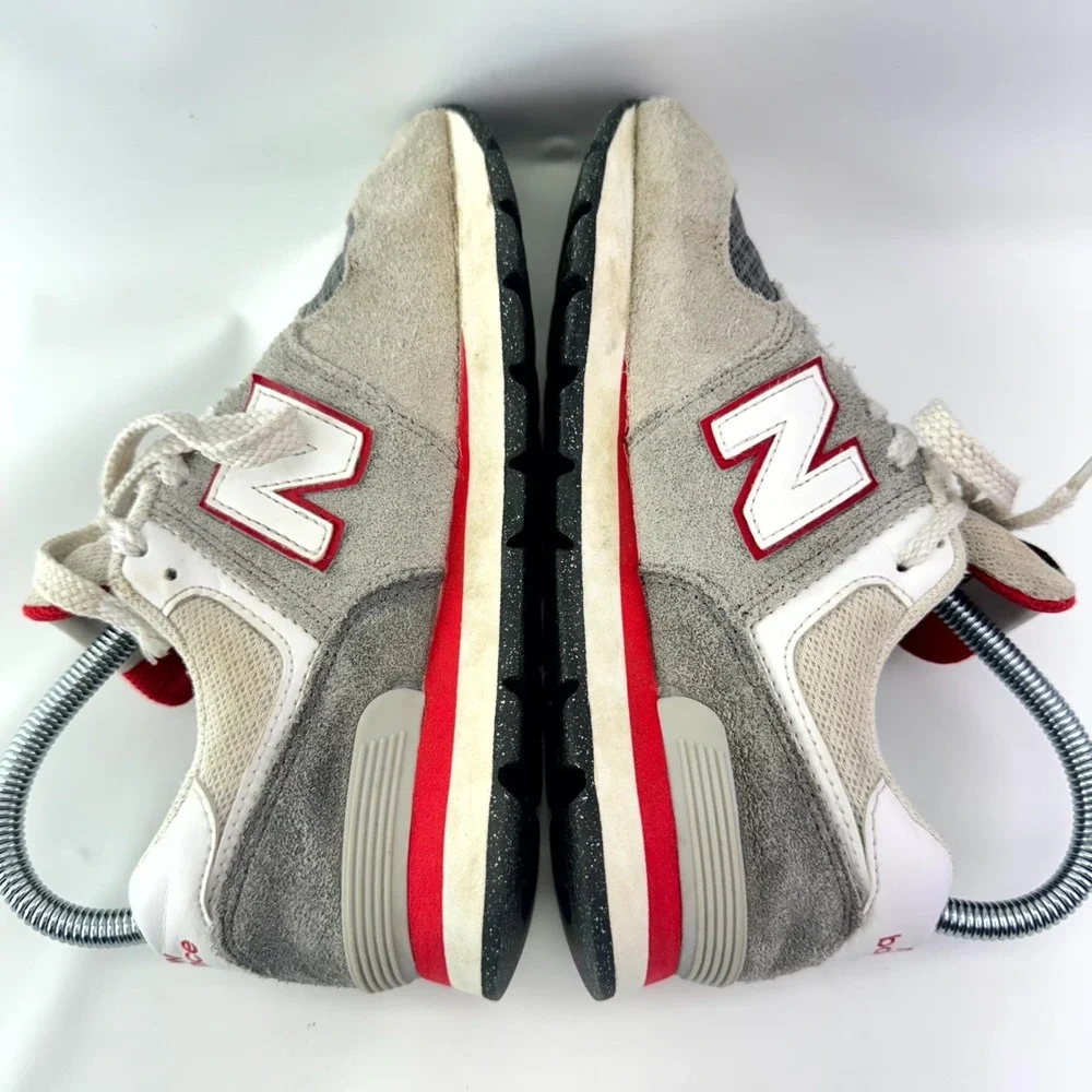 New Balance 574 Sneakers Kids Size 3 Arid Stone Suede Lace Up Walking Shoes